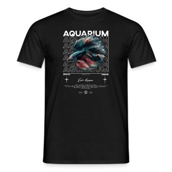 Betta Fish Keeper Streetwear moderne - T-shirt homme - noir - Devant - AI Model Male 178 light (178cm)