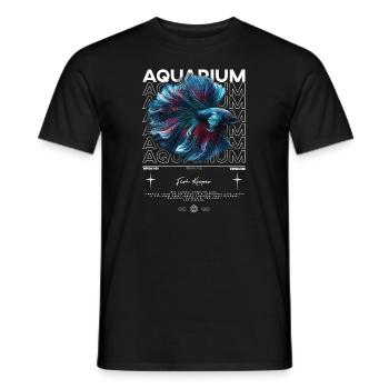 Betta Fish Keeper Moderne Streetwear - Männer T-Shirt - Schwarz - Vorne - AI Model Male 178 light (178cm)