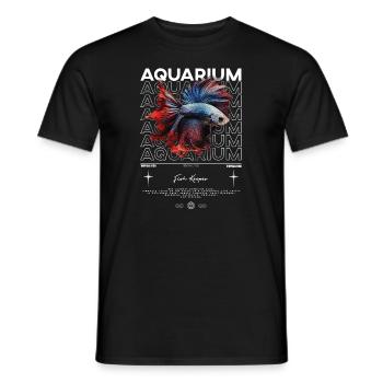 Betta Fish Keeper Moderne Streetwear - Männer T-Shirt - Schwarz - Vorne - AI Model Male 178 light (178cm)