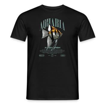 Altum Kaiserfisch Cichlid Fish Keeper Streetwear - Männer T-Shirt - Schwarz - Vorne - AI Model Male 178 light (178cm)