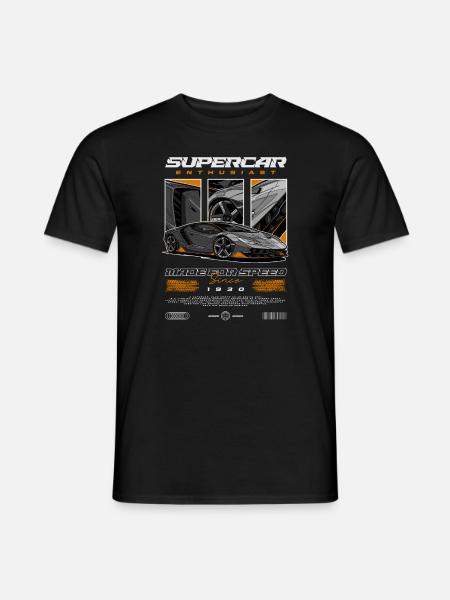 Supersportwagen-Enthusiast Autogeburtstag geboren 1930 - Männer T-Shirt - Schwarz