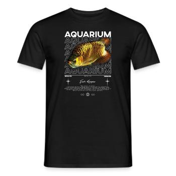 Asiatische Arowana Monster Fish Keeper Streetwear - Männer T-Shirt - Schwarz - Vorne - AI Model Male 178 light (178cm)