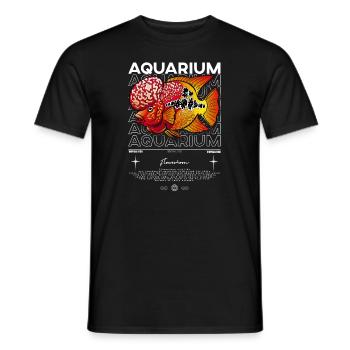 Flowerhorn Cichlid Monster Fish Keeper Streetwear - Männer T-Shirt - Schwarz - Vorne - AI Model Male 178 light (178cm)