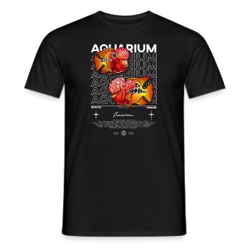 Flowerhorn Cichlid Monster Fish Keeper Streetwear - Männer T-Shirt - Schwarz - Vorne - AI Model Male 178 light (178cm)