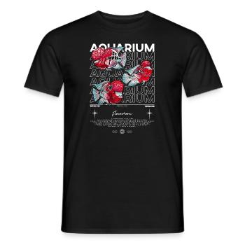 Flowerhorn Cichlid Monster Fish Keeper Streetwear - Männer T-Shirt - Schwarz - Vorne - AI Model Male 178 light (178cm)