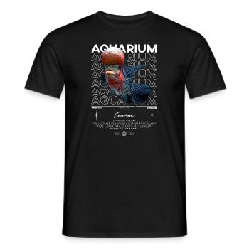 Flowerhorn Cichlid Monster Fish Keeper Streetwear - Männer T-Shirt - Schwarz - Vorne - AI Model Male 178 light (178cm)