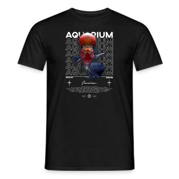 Flowerhorn Cichlid Monster Fish Keeper Streetwear - Männer T-Shirt - Schwarz - Vorne - AI Model Male 178 light (178cm)