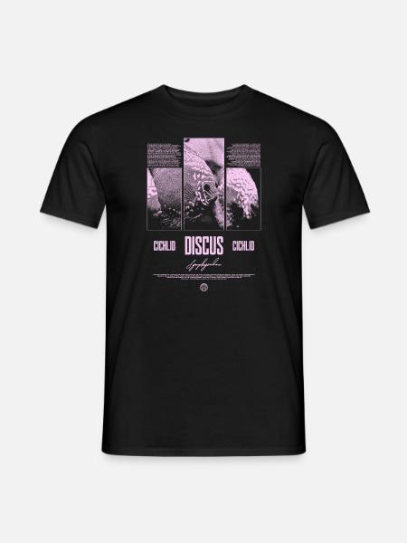 Diskusfisch Buntbarsch Aquarium Fischhalter - Männer T-Shirt - Schwarz
