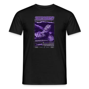 Crocodile chinois lézard Shinisaurus crocodilurus - T-shirt homme - noir - Devant - AI Model Male 178 light (178cm)