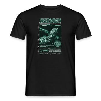 Crocodile chinois lézard Shinisaurus crocodilurus - T-shirt homme - noir - Devant - AI Model Male 178 light (178cm)