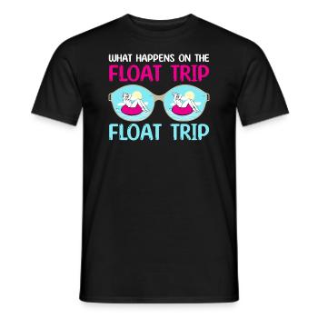 what happens on the float trip Design - Männer T-Shirt - Schwarz - Vorne - AI Model Male 178 light (178cm)