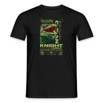 Cuban Knight Anole Reptile Keeper Lizard - Men's T-Shirt - black - Front - AI Model Male 178 light (178cm)