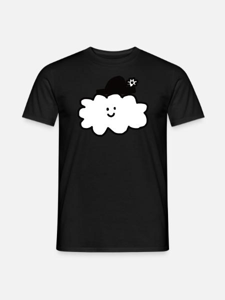 Cloud wearing a hat - Men's T-Shirt - black