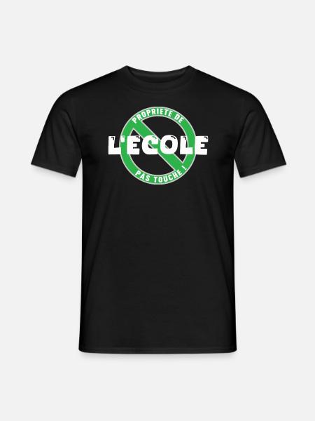 Schulgrundstück, weiß - Männer T-Shirt - Schwarz