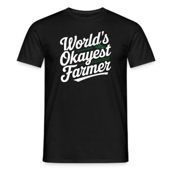 World's Okayest Farmer - Männer T-Shirt - Schwarz - Vorne - AI Model Male 178 light (178cm)