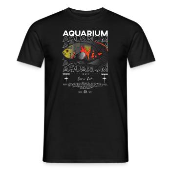 Oscar Fish Monster Fish Keeper Streetwear - Men's T-Shirt - black - Front - AI Model Male 178 light (178cm)