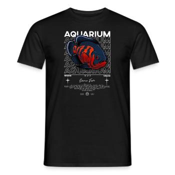 Oscar Fish Monster Fish Keeper Streetwear - Men's T-Shirt - black - Front - AI Model Male 178 light (178cm)