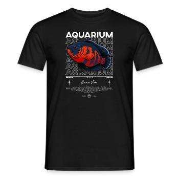 Oscar Fish Monster Fish Keeper Streetwear - Men's T-Shirt - black - Front - AI Model Male 178 light (178cm)