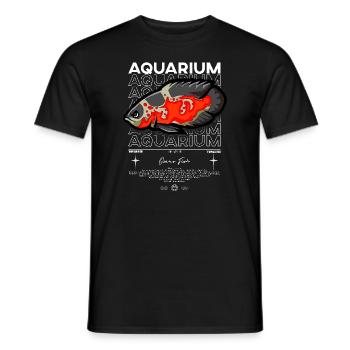Oscar Fish Monster Fish Keeper Streetwear - Men's T-Shirt - black - Front - AI Model Male 178 light (178cm)