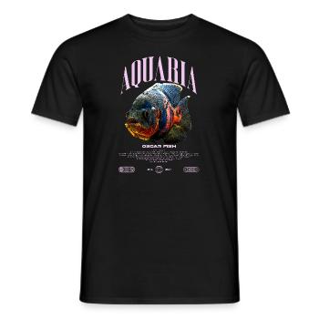 Oscar Fish Water Change Monster Fish - Men's T-Shirt - black - Front - AI Model Male 178 light (178cm)