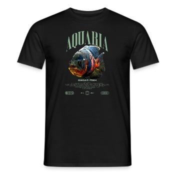 Oscar Fish Changement d'eau Poisson monstre - T-shirt homme - noir - Devant - AI Model Male 178 light (178cm)