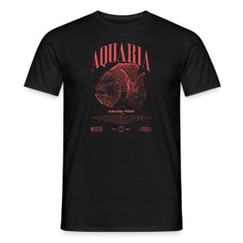 Oscar Fish Changement d’eau Poisson Monstre - T-shirt homme - noir - Devant - AI Model Male 178 light (178cm)