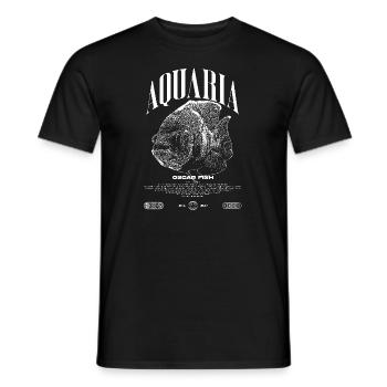 Oscar Fish Changement d’eau Poisson Monstre - T-shirt homme - noir - Devant - AI Model Male 178 light (178cm)