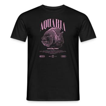 Oscar Fish Changement d’eau Poisson Monstre - T-shirt homme - noir - Devant - AI Model Male 178 light (178cm)