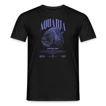 Oscar Fish Water Change Monster Fish - Men's T-Shirt - black - Front - AI Model Male 178 light (178cm)