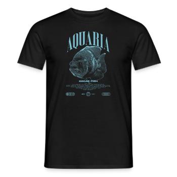 Oscar Fish Water Change Monster Fish - Men's T-Shirt - black - Front - AI Model Male 178 light (178cm)