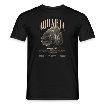 Oscar Fish Changement d’eau Poisson Monstre - T-shirt homme - noir - Devant - AI Model Male 178 light (178cm)