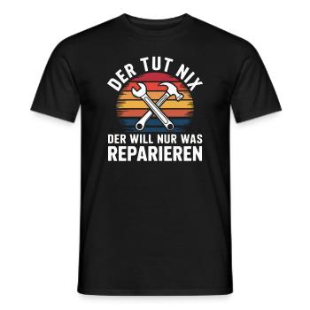 No hace nada, solo quiere reparar algo - Camiseta hombre - negro - delante - AI Model Male 178 light (178cm)