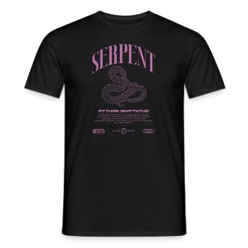 Python Birman Moderne Reptile Keeper Streetwear - T-shirt homme - noir - Devant - AI Model Male 178 light (178cm)
