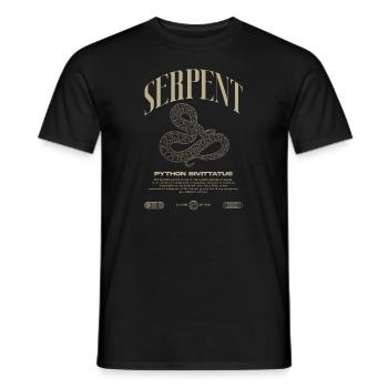 Python Birman Moderne Reptile Keeper Streetwear - T-shirt homme - noir - Devant - AI Model Male 178 light (178cm)