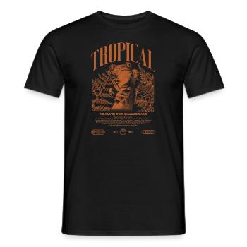 Grenouille arboricole aux yeux rouges Amphibien de la forêt tropicale - T-shirt homme - noir - Devant - AI Model Male 178 light (178cm)