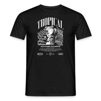 Grenouille arboricole aux yeux rouges Amphibien de la forêt tropicale - T-shirt homme - noir - Devant - AI Model Male 178 light (178cm)