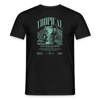 Grenouille arboricole aux yeux rouges Amphibien de la forêt tropicale - T-shirt homme - noir - Devant - AI Model Male 178 light (178cm)