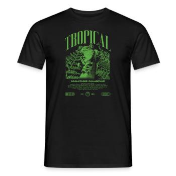 Grenouille arboricole aux yeux rouges Amphibien de la forêt tropicale - T-shirt homme - noir - Devant - AI Model Male 178 light (178cm)