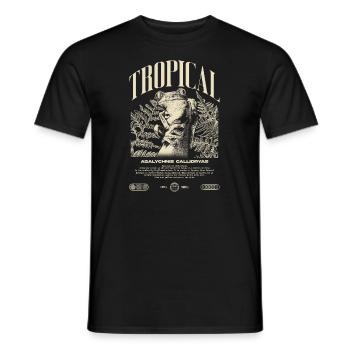 Grenouille arboricole aux yeux rouges Amphibien de la forêt tropicale - T-shirt homme - noir - Devant - AI Model Male 178 light (178cm)