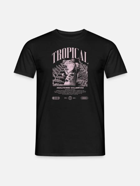 Rotäugiger Laubfrosch Regenwald Amphibie - Männer T-Shirt - Schwarz