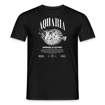 Stachelschwein Kugelfischhalter Moderne Streetwear - Männer T-Shirt - Schwarz - Vorne - AI Model Male 178 light (178cm)