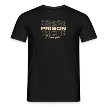 Infirmière de prison Infirmières médicales élégantes - T-shirt homme - noir - Devant - AI Model Male 178 light (178cm)