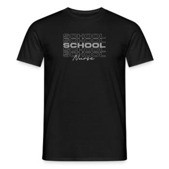 School Nurse Medical Nurses Stylish - Men's T-Shirt - black - Front - AI Model Male 178 light (178cm)