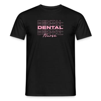 Infirmière dentaire Infirmières médicales élégantes - T-shirt homme - noir - Devant - AI Model Male 178 light (178cm)