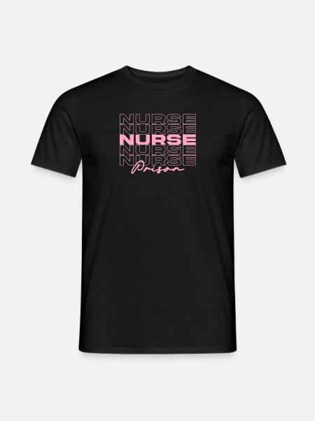 Gefängniskrankenschwester Krankenschwestern Stilvoll - Männer T-Shirt - Schwarz