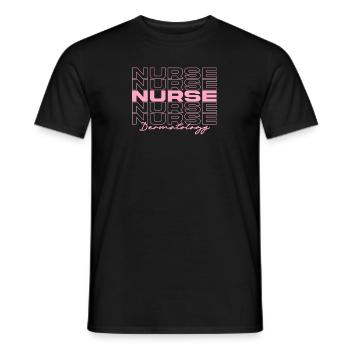 Dermatology Nurse Medical Nurses Stylish - Men's T-Shirt - black - Front - AI Model Male 178 light (178cm)