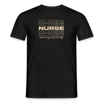 Learning Disability Nurse Medical Nurses Stylish - Men's T-Shirt - black - Front - AI Model Male 178 light (178cm)