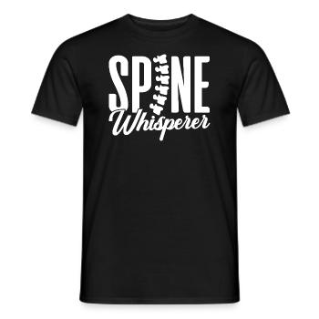 spine whisperer Design for a patient - Männer T-Shirt - Schwarz - Vorne - AI Model Male 178 light (178cm)