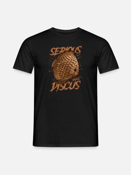 Ernsthaft über Diskusfischhalter Aquarianer - Männer T-Shirt - Schwarz