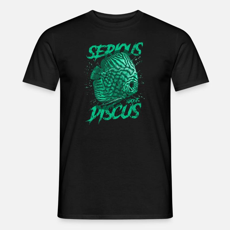 Ernsthaft über Diskusfischhalter Aquarianer - Männer T-Shirt - Schwarz